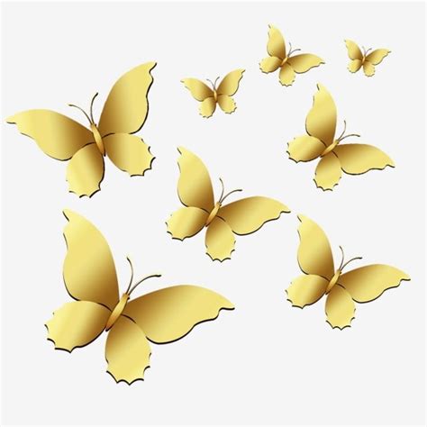 Papillon Doré Goldies Gradient Png Papillon Png Or Fichier Png Et