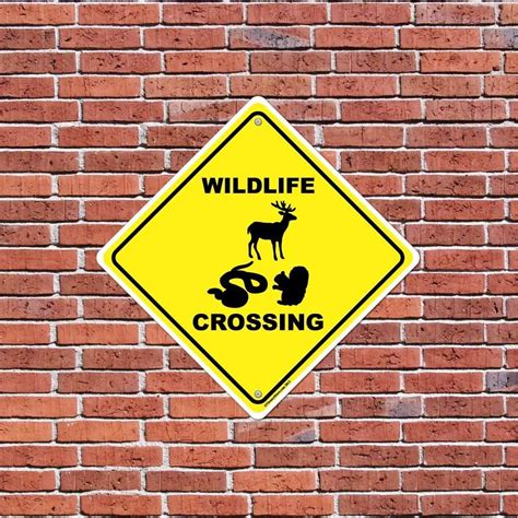 Wildlife Crossing Aluminum Sign Or Sticker Victorystore