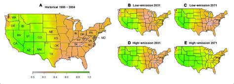 | Annotated map of regions and States of the United States referred to ...