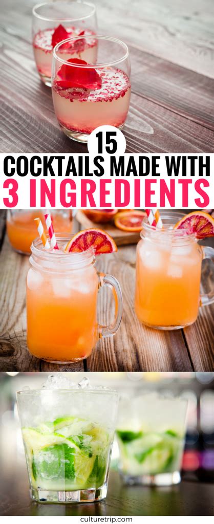 15 Stylish Cocktails Made With Only 3 Ingredients