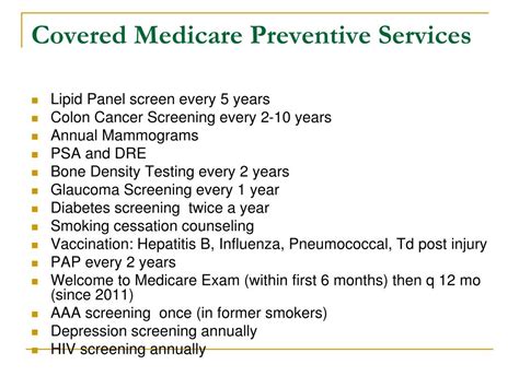 Medicare Preventive Services 2024 Glori Rosella