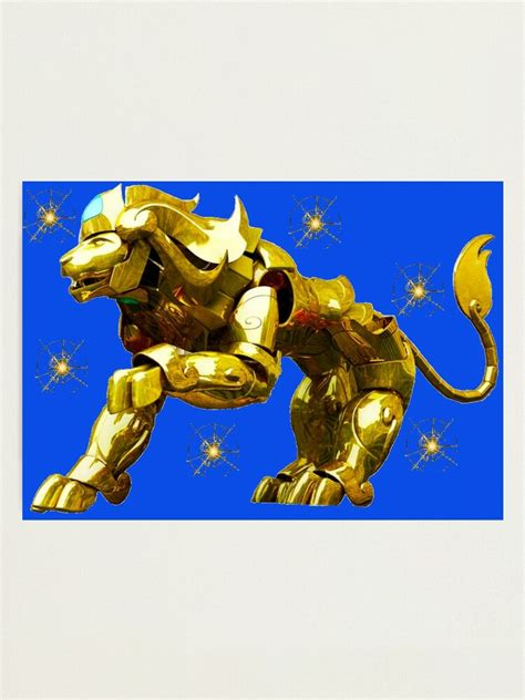 Lámina fotográfica Copia de SAINT SEIYA AIORIA LEO GOLD CLOTH OBJECT