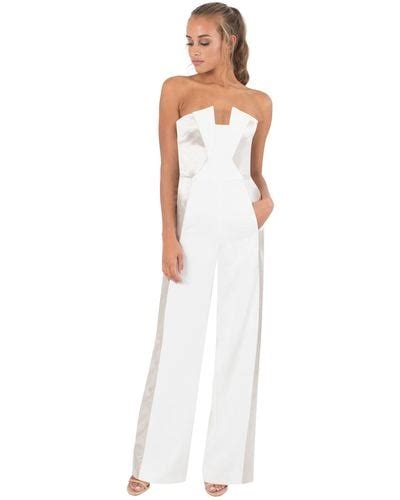 White Black Halo Jumpsuits And Rompers For Women Lyst Page 2