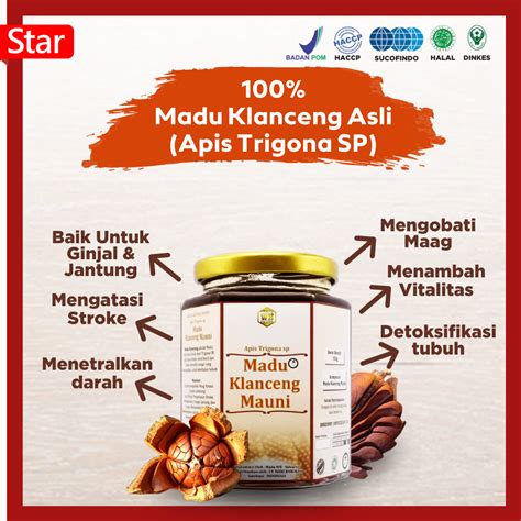 Madu Klanceng Mauni Lebah Apis Trigona Garansi Murni Asli 100