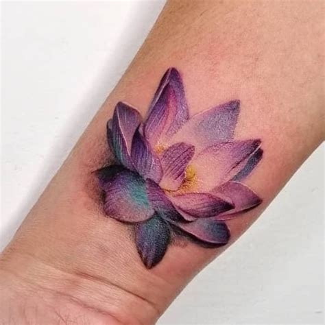 Pink Water Lily Tattoo