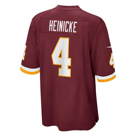 Men's Washington Football Team Taylor Heinicke Nike Burgundy Game Jersey