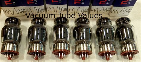 Tung Sol Sextet Factory Platinum Matched Vacuum Tube Values