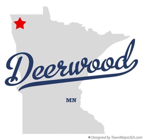 Map of Deerwood, Kittson County, MN, Minnesota