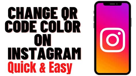 HOW TO CHANGE QR CODE COLOR ON INSTAGRAM YouTube