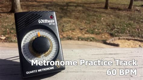 Metronome Practice Track 60 Bpm Beats Per Minute Youtube