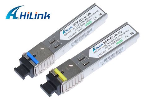 WDM 1.25G Moduł SFP 3 / 20KM Złącze LC / SC SFP Transceiver światłowodowy