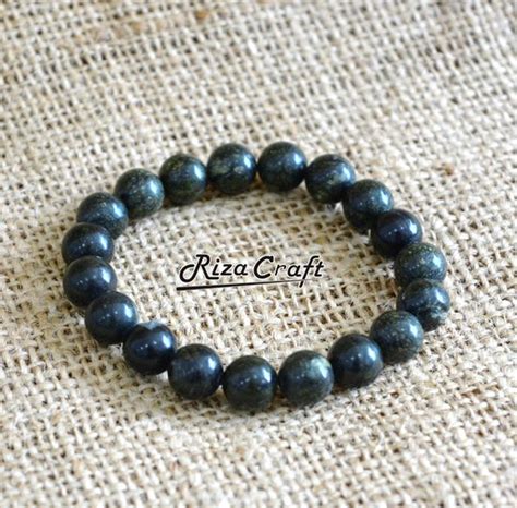 Jual Gelang Batu Pria Wanita Akik Kesehatan Black Jade Asli Alam