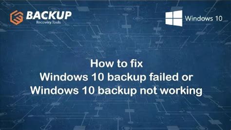 How To Fix Windows 10 Backup Not Working Youtube