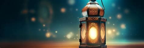 Premium AI Image A Lantern With The Words Ramadan On It