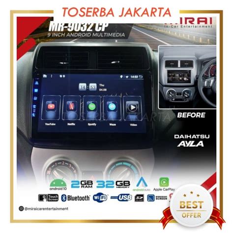 Jual Headunit Android 9 Inch Daihatsu Ayla Mirai 9032 CP By Asuka High