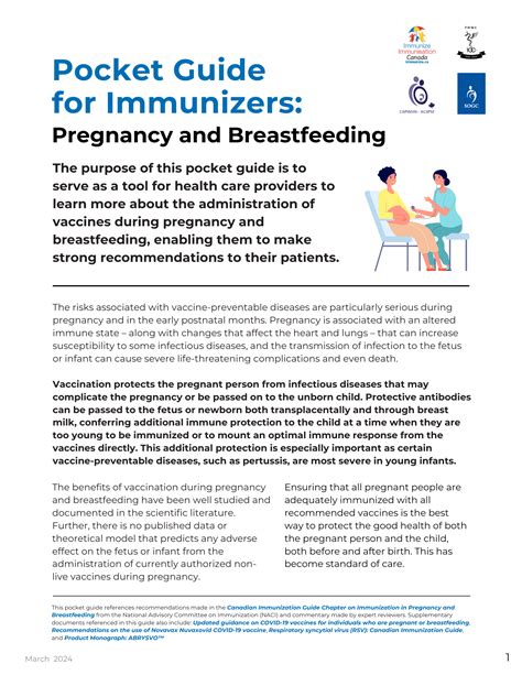 Pregnant and Lactating Persons | immunizecanada