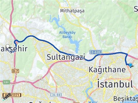 İstanbul Beşiktaş Levent Başakşehir İstanbul Arası Kaç Km Yol Tarifi