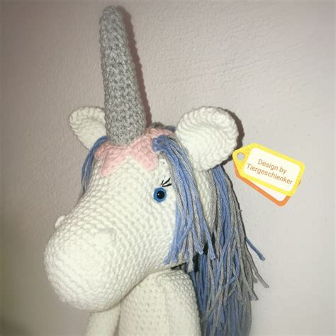 Häkelanleitung Schlenkertier Einhorn Amalie myPatterns de