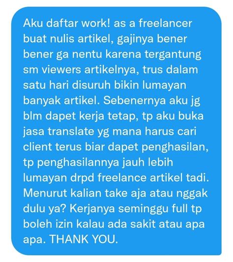 BACA RULES S Id Worksfess On Twitter Work Tolong Kasih Aku Opini