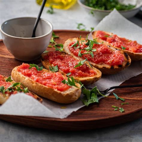 Pan Con Tomate Recipe Spanish Bread And Tomatoes Tapas