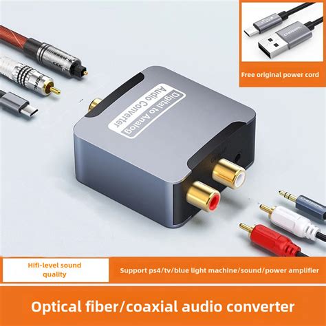 Conversor De Udio Digital Para Anal Gico Dac Ptico Spdif Toslink Entrada Coaxial L R Rca Sa Da