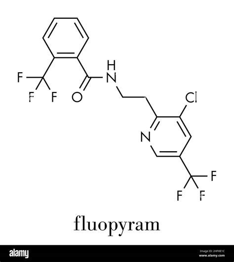 Fluopyram fungicide molecule. Skeletal formula Stock Vector Image & Art ...