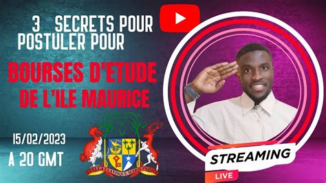 Bourse D étude Entièrement Financée Île Maurice YouTube