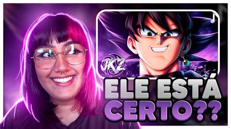 React Goku Black Dragon Ball Super Meu Plano Jkz Youtube