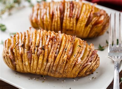 Patatas Hasselback Rellenas De Beicon