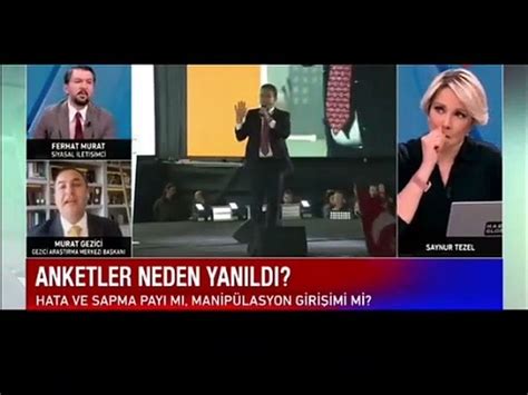 Canlı yayında seçim anketi kavgası Murat Gezici ve Ferhat Murat