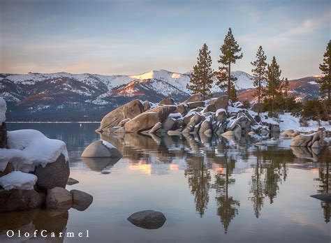 Winter Calm Sand Harbor Lake Tahoe Fine Art Photography Prints By Olof Carmel The Carmel Gallery