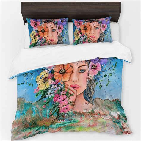 Flower Power By Lanies Art Duvet Cover Set Shop Today Get It