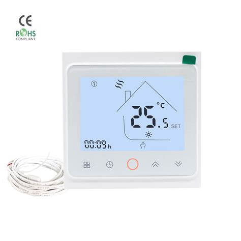 Four Colors Touch Screen Smart Floor Heating Thermostat Programmable