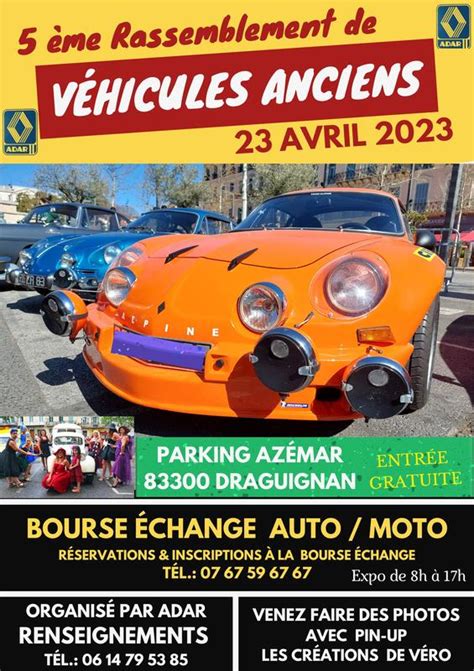 MANIFESTATION Rassemblement Bourse échanges auto Moto 23