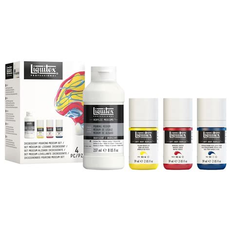 Liquitex Iridescent Pouring Medium & Soft Body Acrylic Set | Jerry's ...