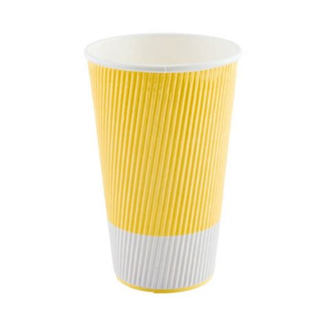 Restaurantware Ripple Wall Paper Hot Cups Light Yellow Oz Delivery Or Pickup Near Me