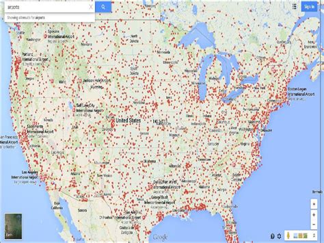 United States Airport Map