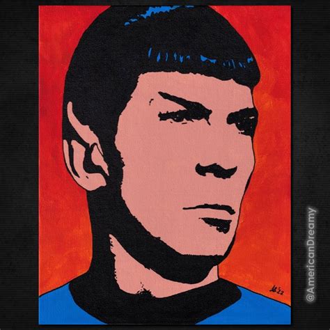 Star Trek Mr. SPOCK New ORIGINAL Pop Art Painting 8 X - Etsy