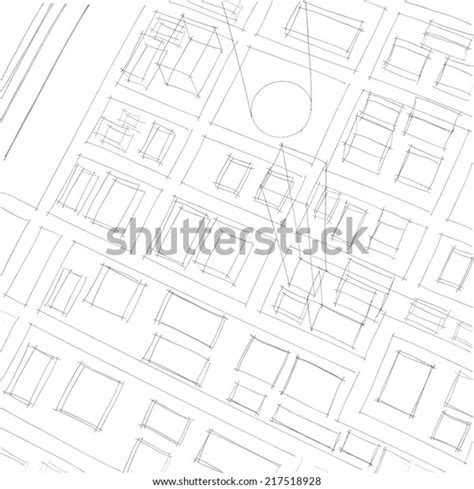 City Buildings Sketch Stock Illustration 217518928 | Shutterstock