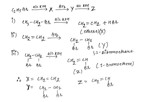 Identify The Compounds X Y And Z In Each Of The Following Sequence Of