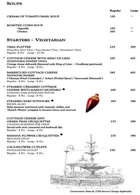 Oh! Calcutta Menu, Menu for Oh! Calcutta, Science City Area, Kolkata ...