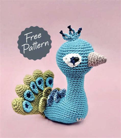 Amigurumi Louis The Peacock Free Crochet Pattern Amigurumi