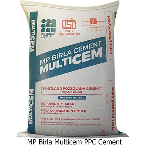 MP Birla Multicem PPC Cement At Rs 260 Bag MP Birla Cement In Hisar