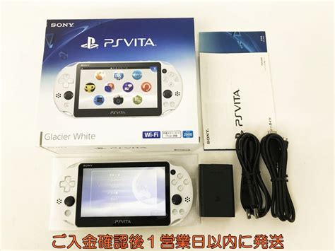 【目立った傷や汚れなし】【1円】psvita 本体 セット グレイシャーホワイト Sony Playstation Vita Pch 2000