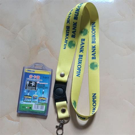 Jual Lanyard Tali Id Card Bank Bukopin Bisa Satuan Ready Stock Shopee