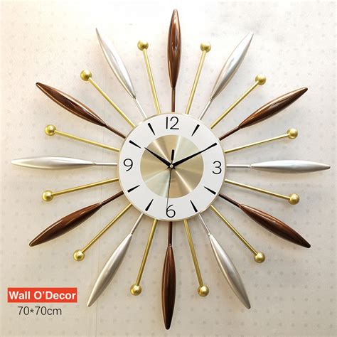 Multi-color Nordic Light Luxury Style Modern Wall Clock Home Background ...