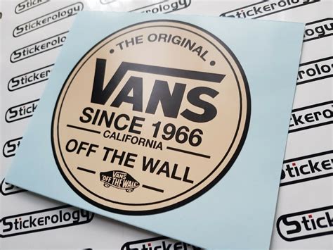 2X VANS OFF THE WALL CALIFORNIA 1966 STICKERS - Stickerology