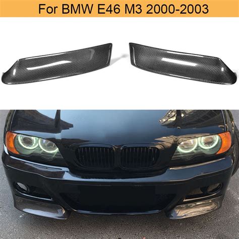 Car Front Bumper Splitters Lip Spoiler For Bmw 3 Series E46 M3 Coupe