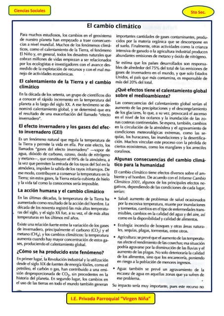 Cambio Climático Lecturadocx