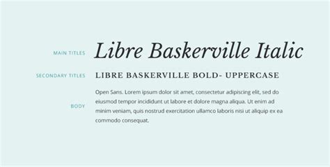 Libre Baskerville Font Combination Colormelon